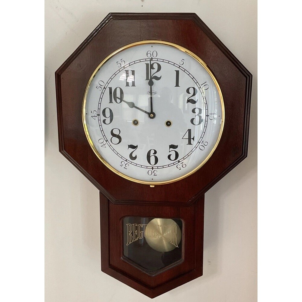 Antique Shanghai China Regulator pendulum Wall Clock with chime